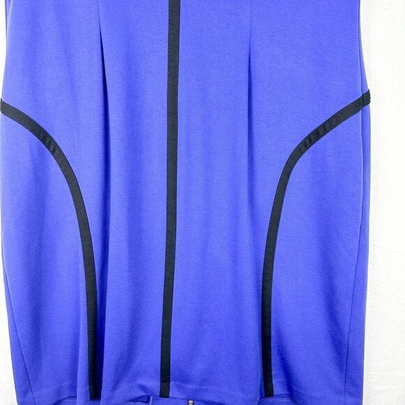 Calvin Klein Zip Front Sleeveless Sheath Dress Size 20W Office Career Church - Picture 4 of 8